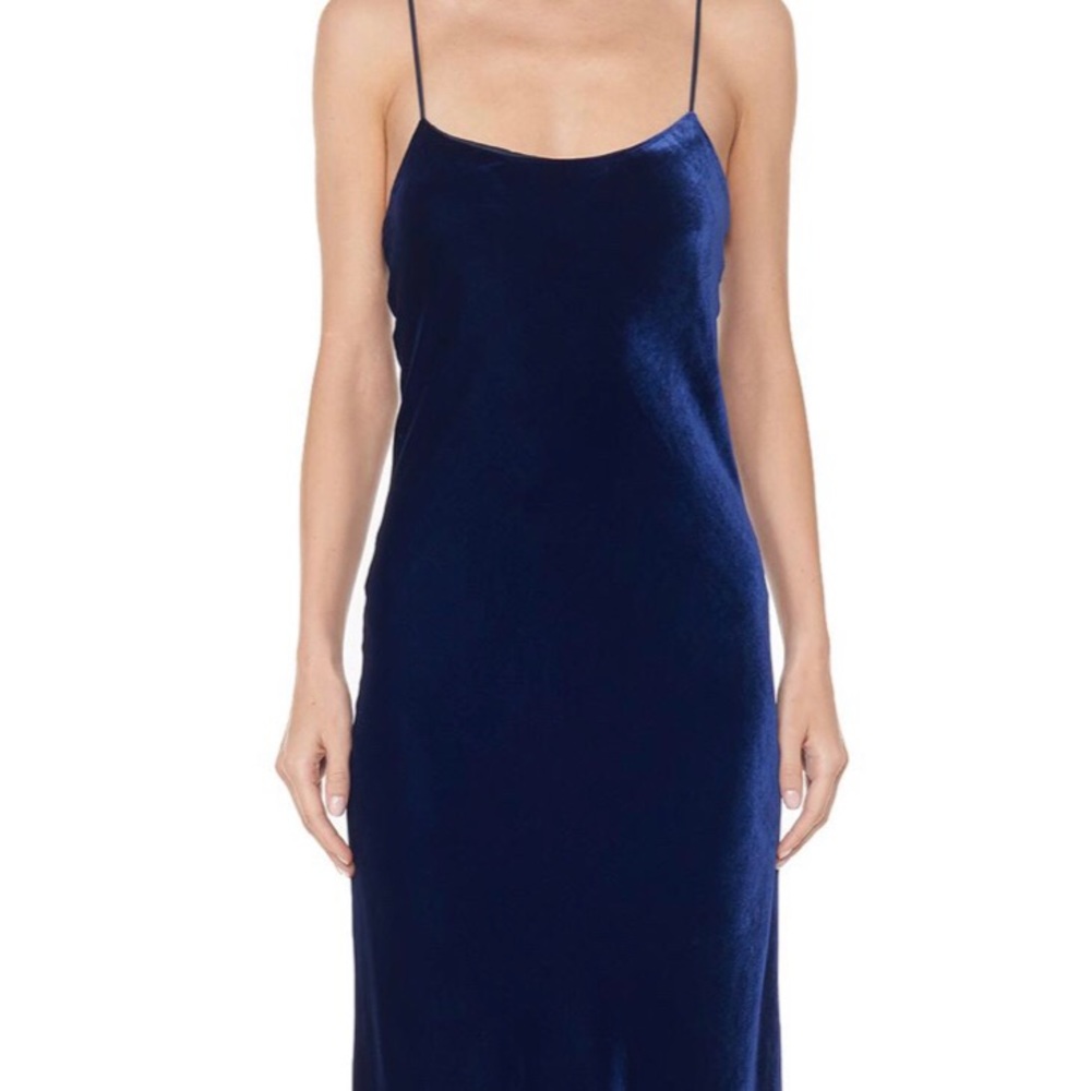 Tibi navy cocktail dress